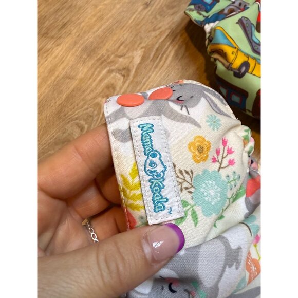 Lot Of 8 Cloth Diapers & 6 White Inserts Alva Baby Mama Koala Bumkins Dr. Seuss - Picture 5 of 6